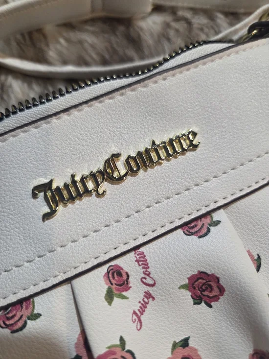 Juicy Couture White Floral Crossbody Bag with Matching Wallet - Picture 3 of 8